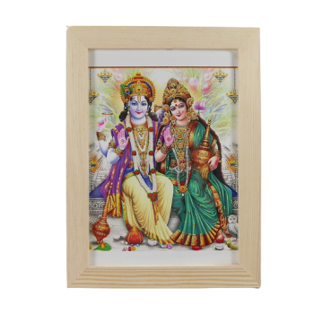 Zdjęcie w ramce- Krishna & Radha 15X21 cm